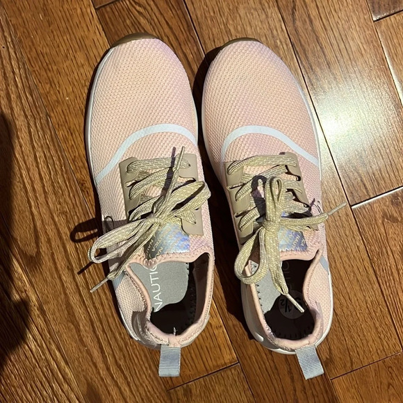 Nautica Nude Pink Stretch  N Go Breeze Running Shoes Women's Size 9.5 - Picture 4 of 13